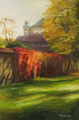 Renata Rychlik - Wawel with wild vine