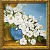 Yuliya Strizhkina - The White Flowers Oil painting