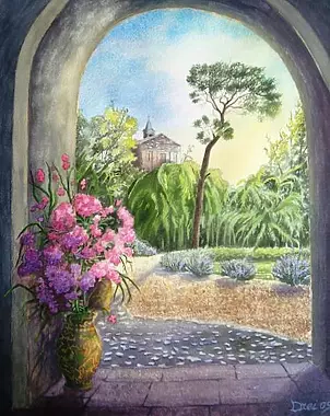 Silvano Drei - Podwórze Posiadłości Milzetti w Faenzy