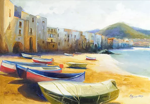 Renata Rychlik - Łodzie w Cefalu