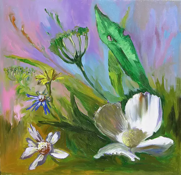 Justyna Szałamacha - Flowers on a meadow II