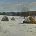 Wojciech Górecki - Haystacks in winter coat
