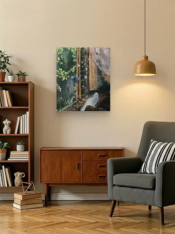 Ewa Mościszko, The Lost Bird, Acrylic painting - canvas, 60 x 80