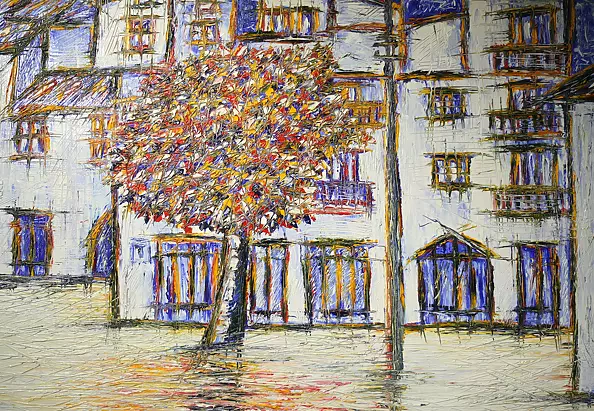 Enrico Nicodemo - Town square Sicili