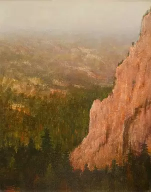 Tadeusz Gazda - Mountain landscape of height