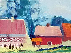 Anna Rudnicka-Litwinek - Mazurskie dachy