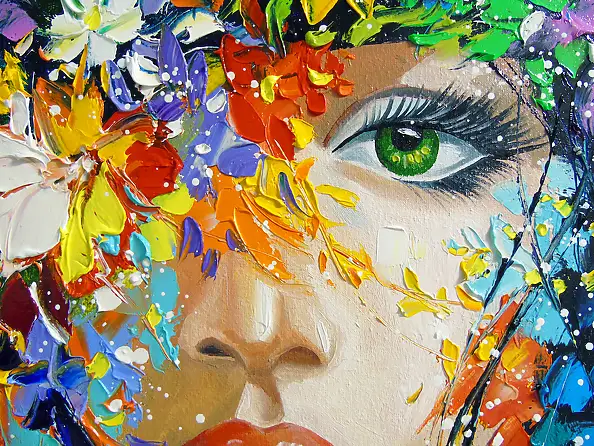 Olha Darchuk, L'âme qui s'épanouit, Peinture à l'huile - toile, 40 x 70