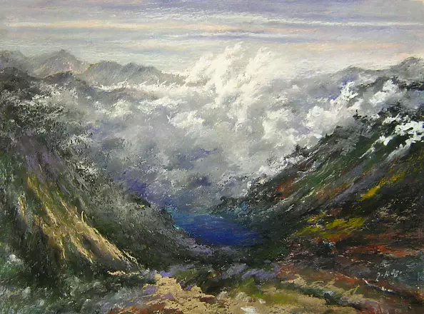 Janusz Kawecki - Widok na Czarny Staw