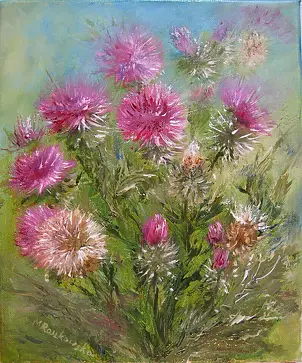   - blooming thistle