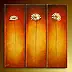Ewa Gawlik - Three daisies - triptych