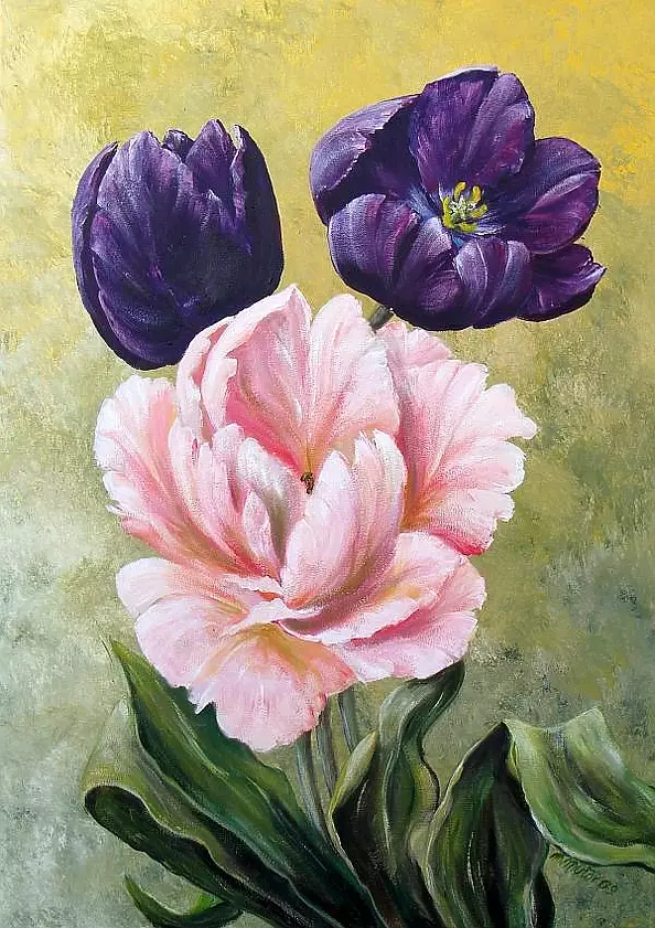 Małgorzata Mutor - three tulips