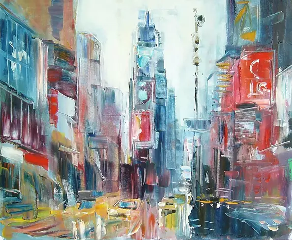 Kazimierz Komarnicki - Time Square impression II