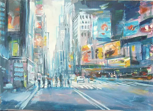 Kazimierz Komarnicki - Time Square poranek