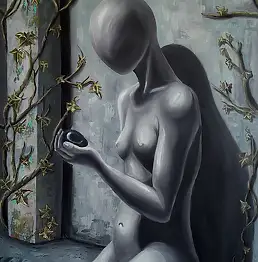 Marcin Bujas, To, co zostało, Obraz akrylowy - płótno, 60 x 80