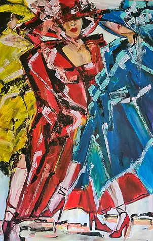 małgorzata machynia, To znaczy być, Obraz akrylowy - płótno, 100 x 150