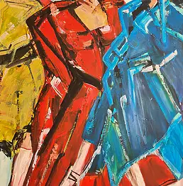 małgorzata machynia, To znaczy być, Acrylic painting - canvas, 100 x 150