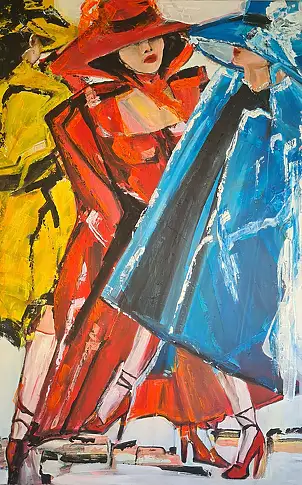 małgorzata machynia, To znaczy być, Acrylic painting - canvas, 100 x 150