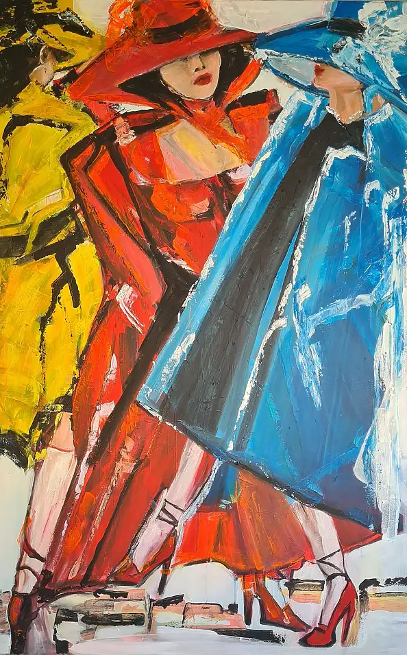 małgorzata machynia, To znaczy być, Acrylic painting - canvas, 100 x 150