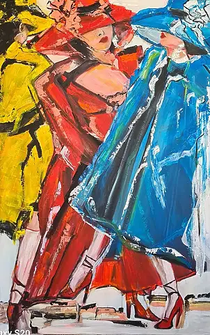 małgorzata machynia, To znaczy być, Obraz akrylowy - płótno, 100 x 150