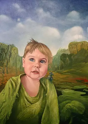 Wojciech Pater - Tola in the Forest Robe