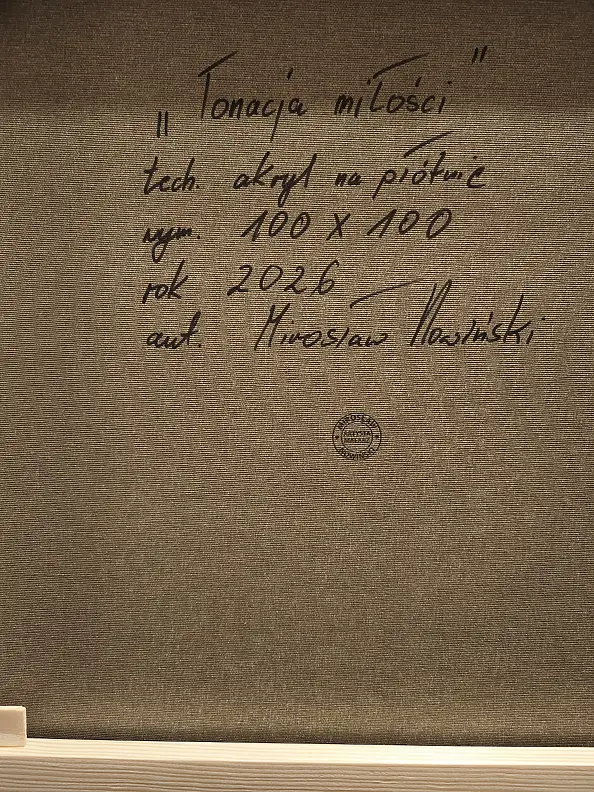 Mirosław Nowiński, The key of love, Acrylic painting - canvas, 100 x 100