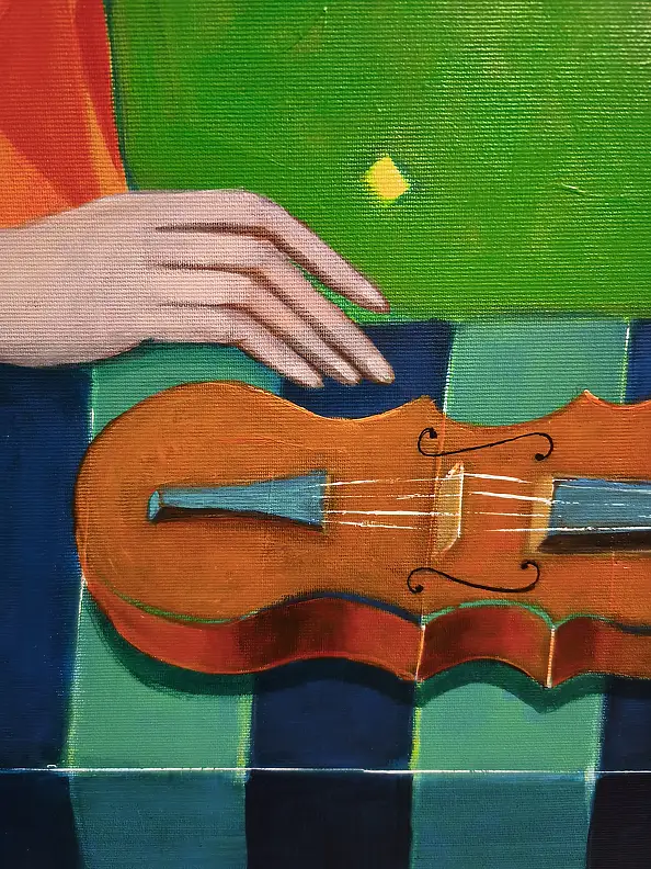 Mirosław Nowiński, The key of love, Acrylic painting - canvas, 100 x 100