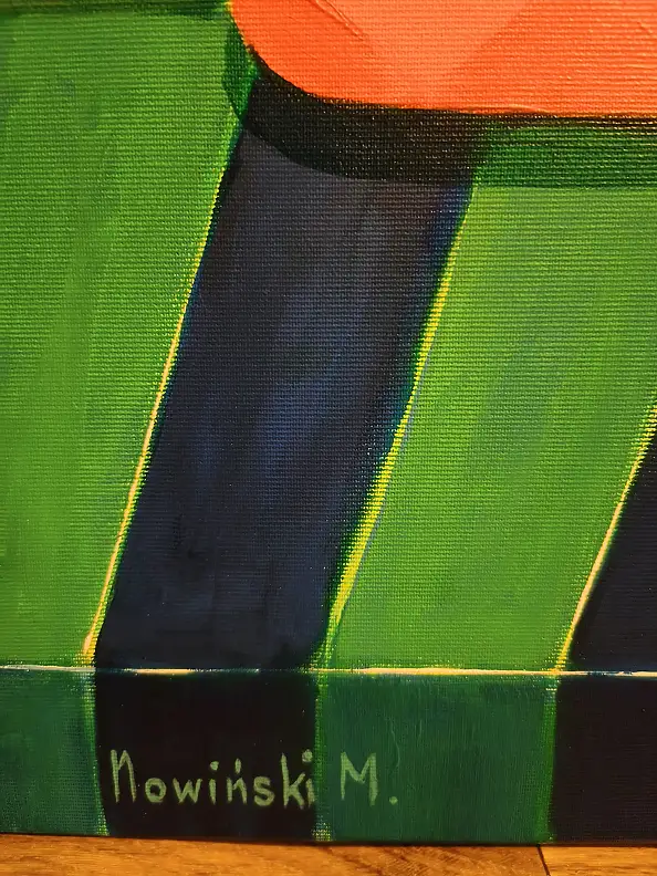 Mirosław Nowiński, The key of love, Acrylic painting - canvas, 100 x 100