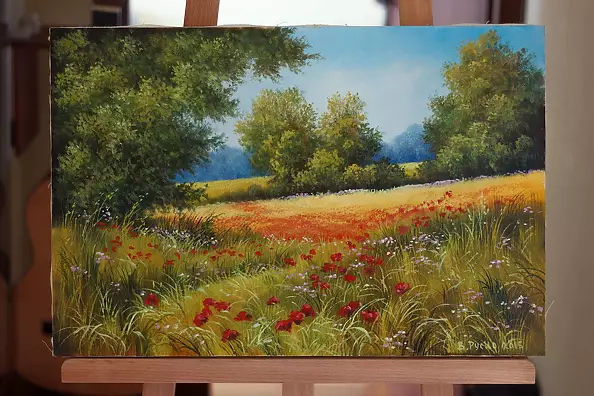 Vitali Rusko - The track among the poppies.