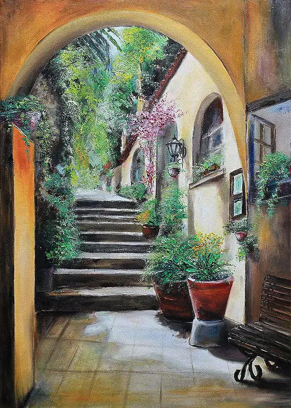 Radosław Popek - Tuscany. Alley.