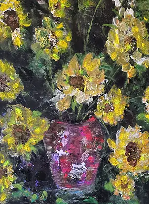 Ewa Mościszko, Toskanskie wspomnienia, Obraz akrylowy - płótno, 55 x 75