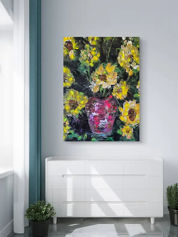 Ewa Mościszko, Toskanskie wspomnienia, Obraz akrylowy - płótno, 55 x 75