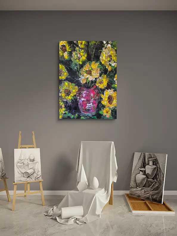 Ewa Mościszko, Toskanskie wspomnienia, Obraz akrylowy - płótno, 55 x 75