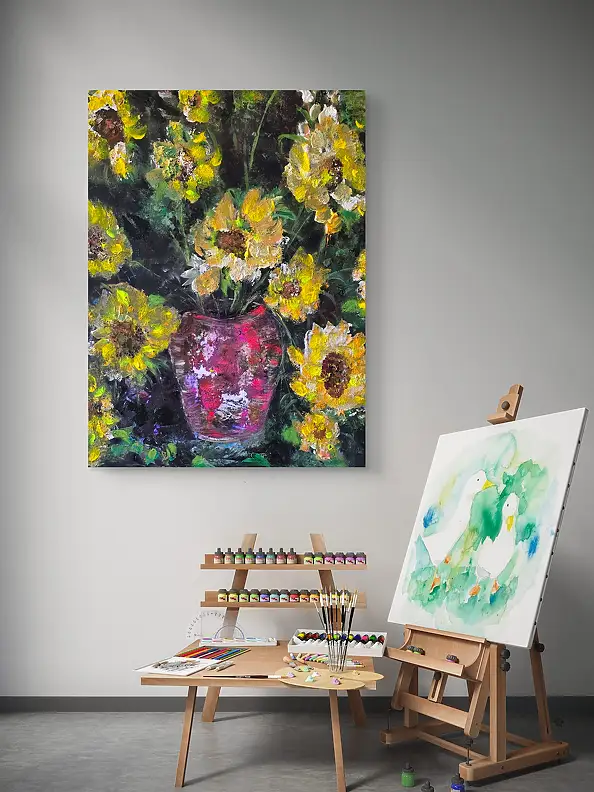 Ewa Mościszko, Toskanskie wspomnienia, Obraz akrylowy - płótno, 55 x 75