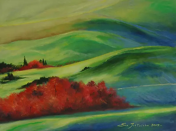 Ewa Jabłońska - "Colline toscane" della serie "Toscana in modo diverso"