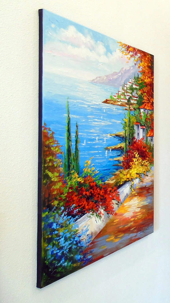 Olha Darchuk - Town by the sea