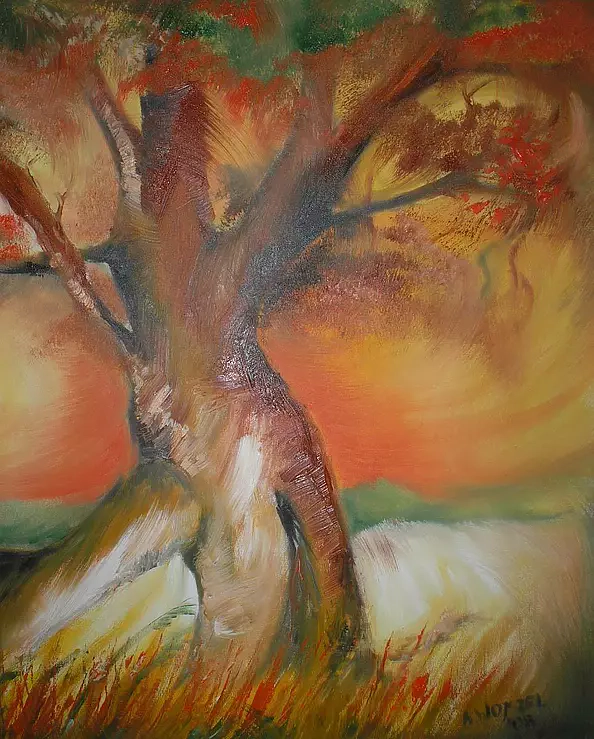 Anna Wojszel - Trees IIb diptych