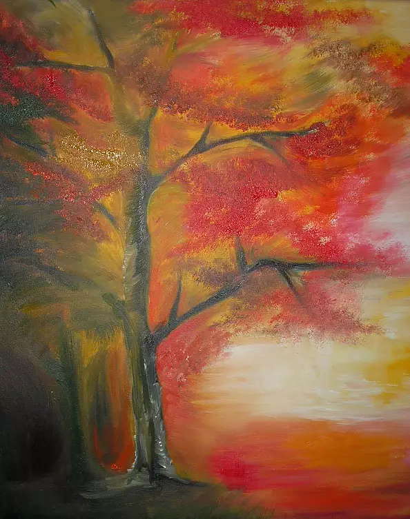 Anna Wojszel - DrzewaI Ia diptych