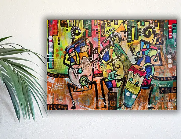 Marek Lutek, TriO 11604, Acrylic painting - canvas, 50 x 70