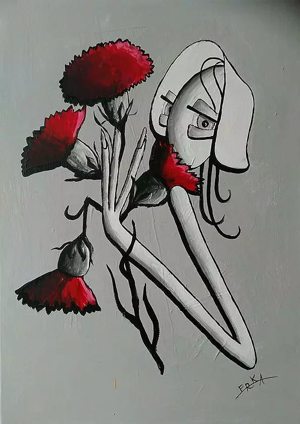 Romana Klinkosz - Troda z goździkami