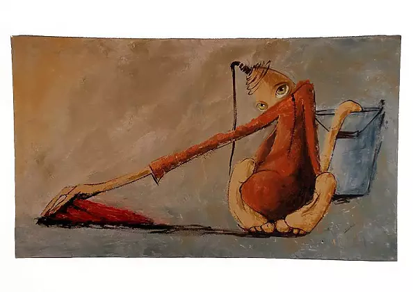 Romana Klinkosz - Trod with a bucket