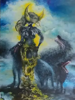barbara Dybala, Trophies, Oil painting - canvas, 60 x 80