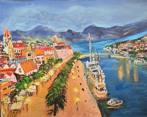 Krystyna Mościszko - Trogir,  Chorwacja na płótnie 