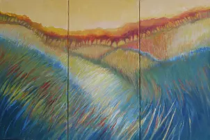 Joanna Brzostowska - Triptych - Summer landscape.