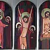 Stanisław Polaniak - Triptych of the Passion of cylku Icons Copyright