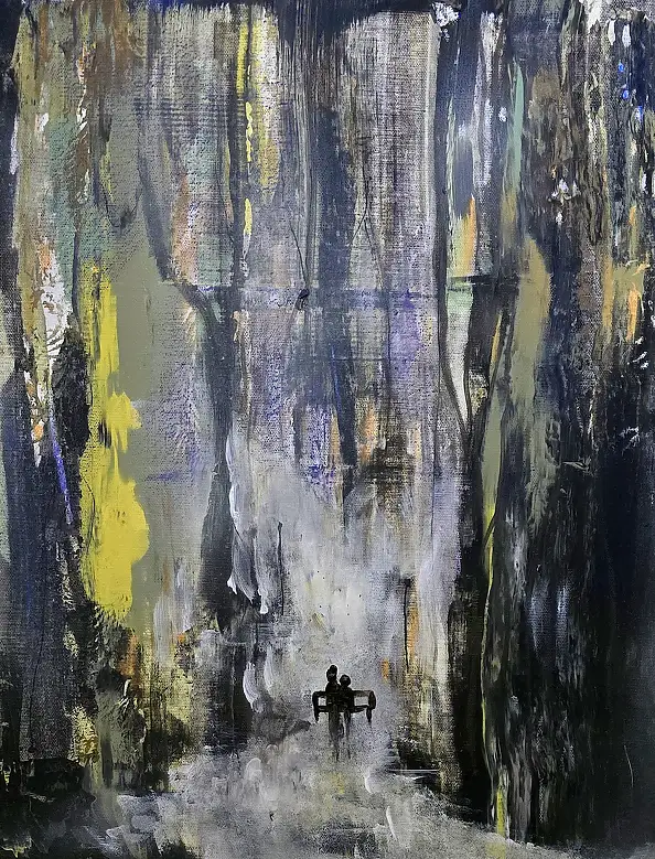 Ewa Mościszko, Triptych Steal Me Now, Acrylic painting - canvas, 40 x 50
