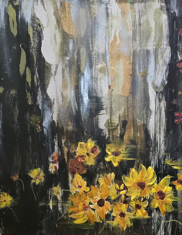 Ewa Mościszko, Triptych Steal Me Now, Acrylic painting - canvas, 40 x 50