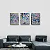 Ewa Mościszko, Buchen-Triptychon auf Leinwand, Acrylgemälde - Leinwand, 40 x 50