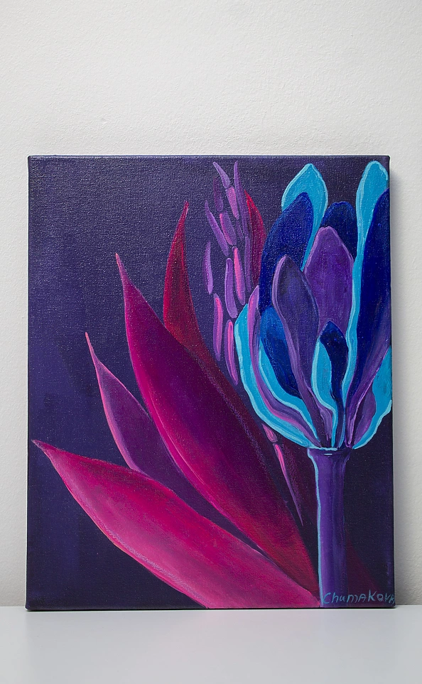 Oksana Chumakova - Painting triptych "Flowers"