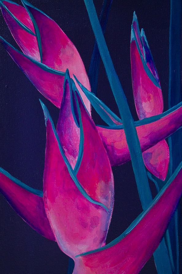 Oksana Chumakova - Painting triptych "Flowers"