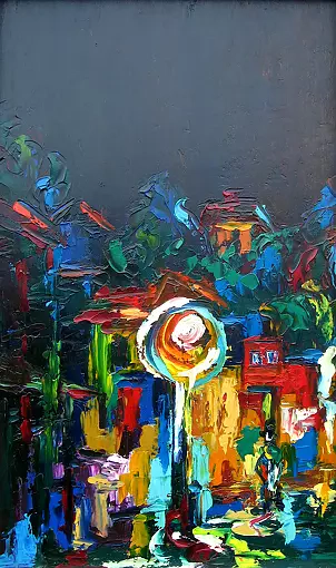 Jerzy Stachura - Triptych Urban (left)